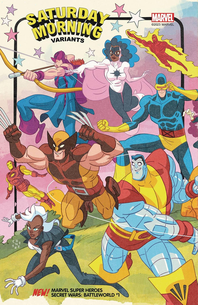 MARVEL SUPER HEROES SECRET WARS BATTLEWORLD (2023) #1 GALLOWAY SATURDAY MORNING VAR