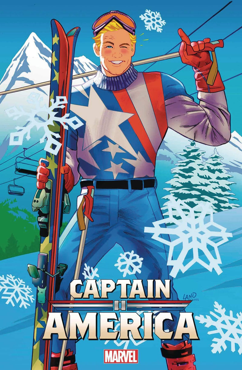 CAPTAIN AMERICA VOL 10 (2023) #4 GREG LAND SKI CHALET VAR