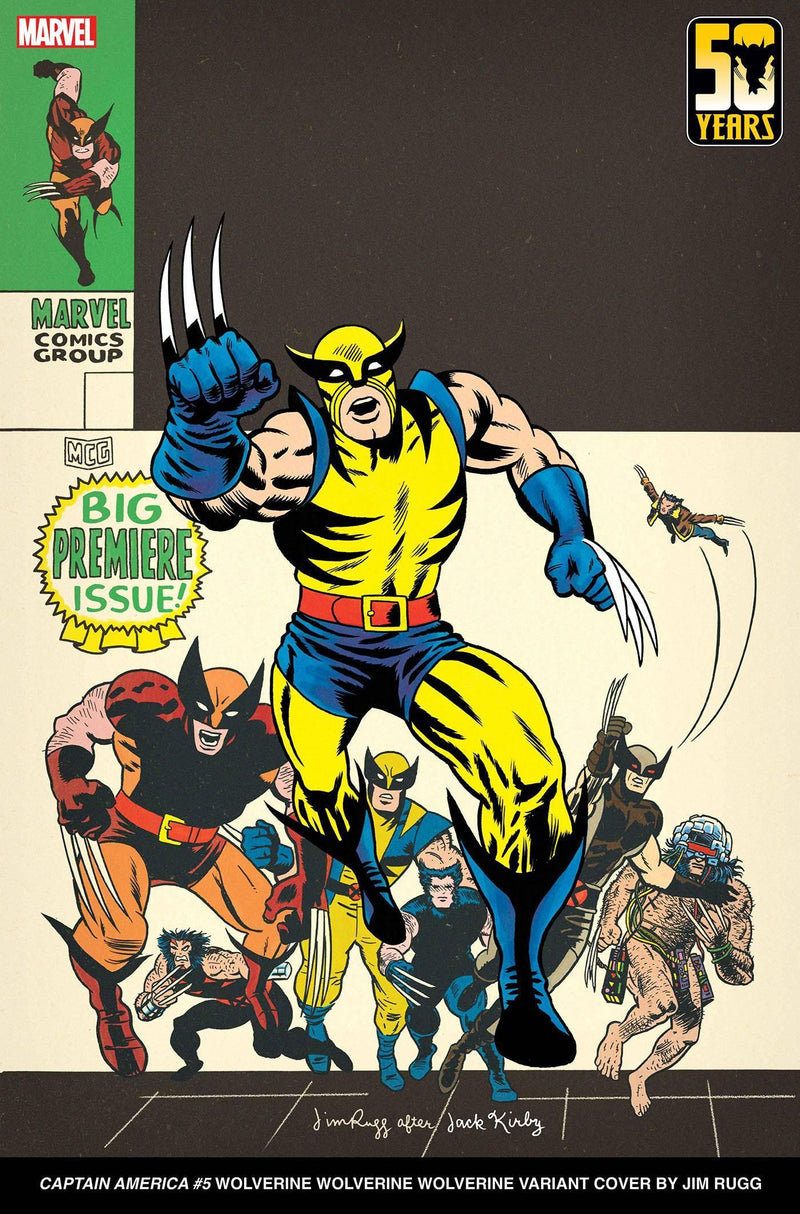 CAPTAIN AMERICA VOL 10 (2023) #5 RUGG WOLVERINE WOLVERINE WOLVERINE VAR