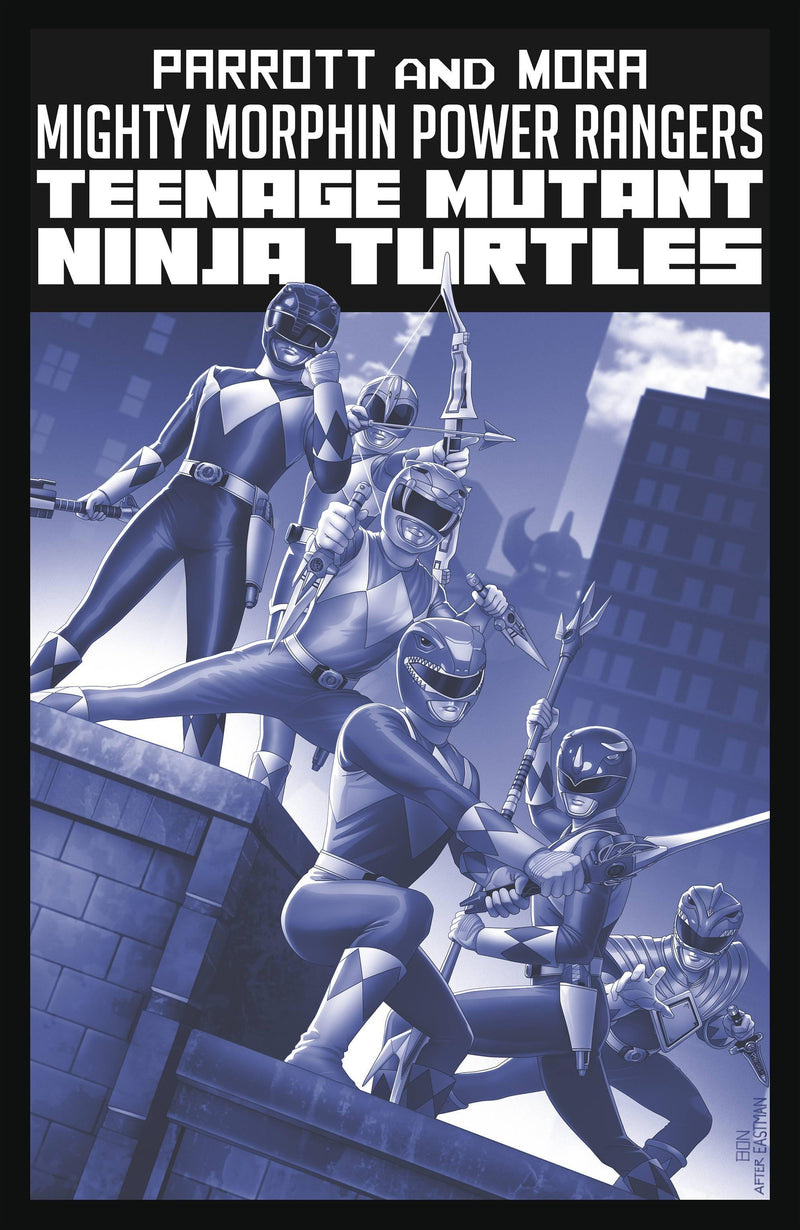 MMPR TMNT II BLACK & WHITE EDITION (2023) #1 CVR B MMPR BERNARDO