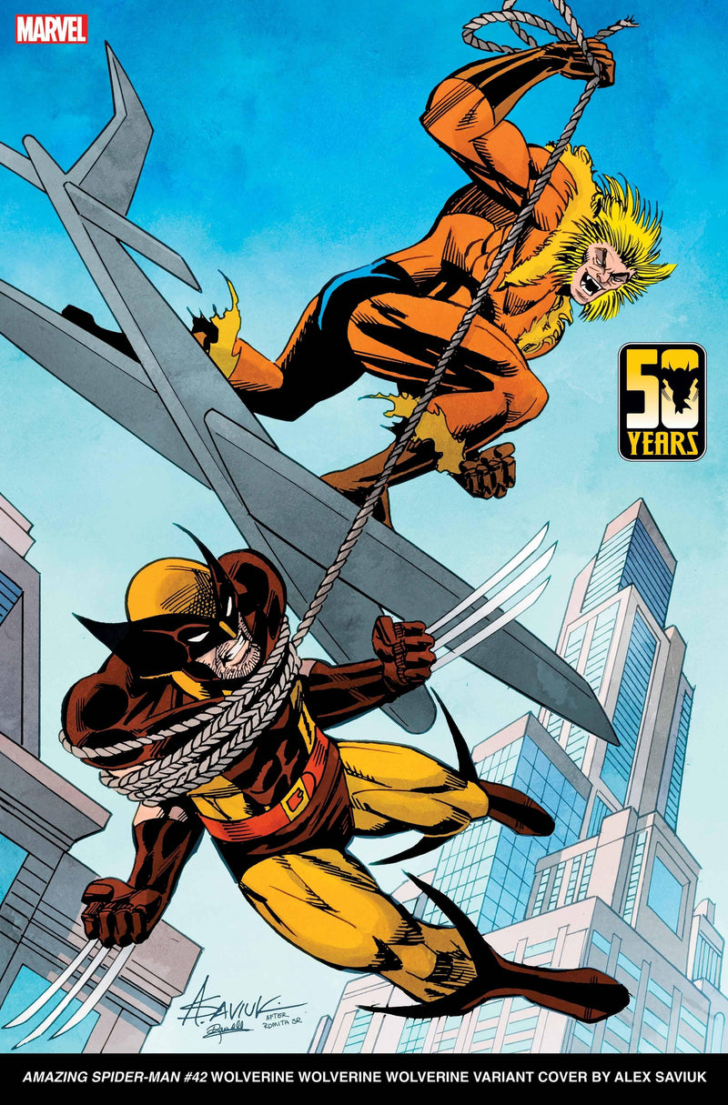 AMAZING SPIDER-MAN (2022) #42 SAVIUK WOLVERINE WOLVERINE WOLVERINE VAR