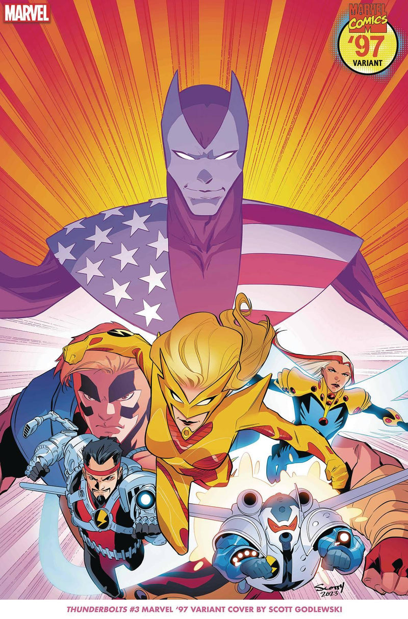 THUNDERBOLTS VOL 5 (2023) #3 SCOTT GODLEWSKI MARVEL 97 VAR