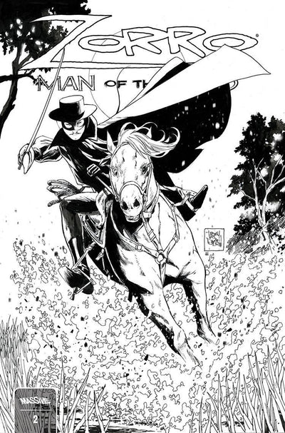 ZORRO MAN OF THE DEAD (2024) #2 CVR D 10 COPY INCV DANIEL BW