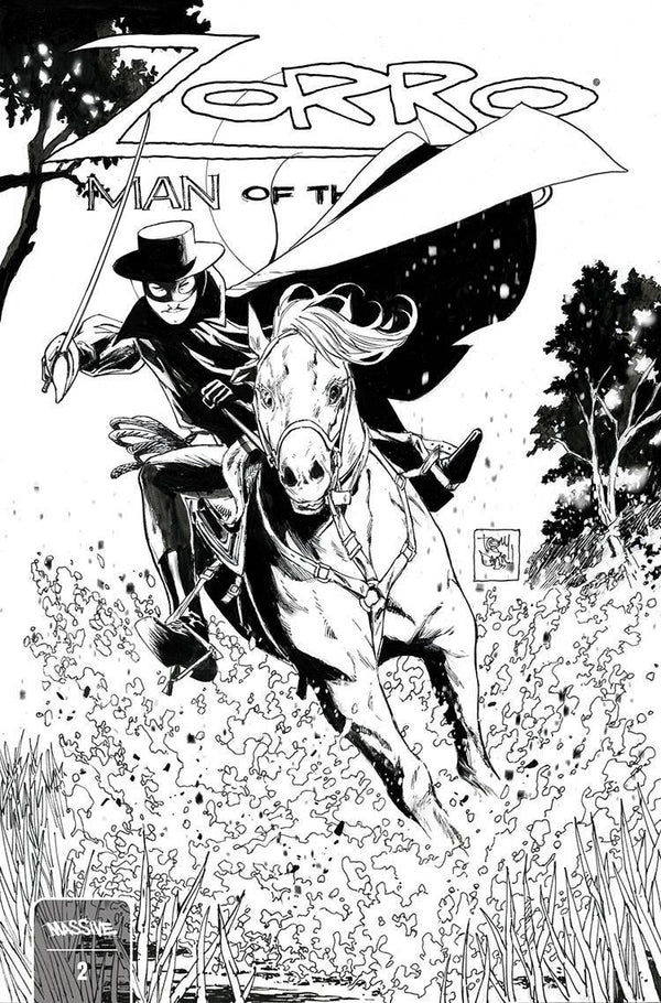 ZORRO MAN OF THE DEAD (2024) #2 CVR D 10 COPY INCV DANIEL BW