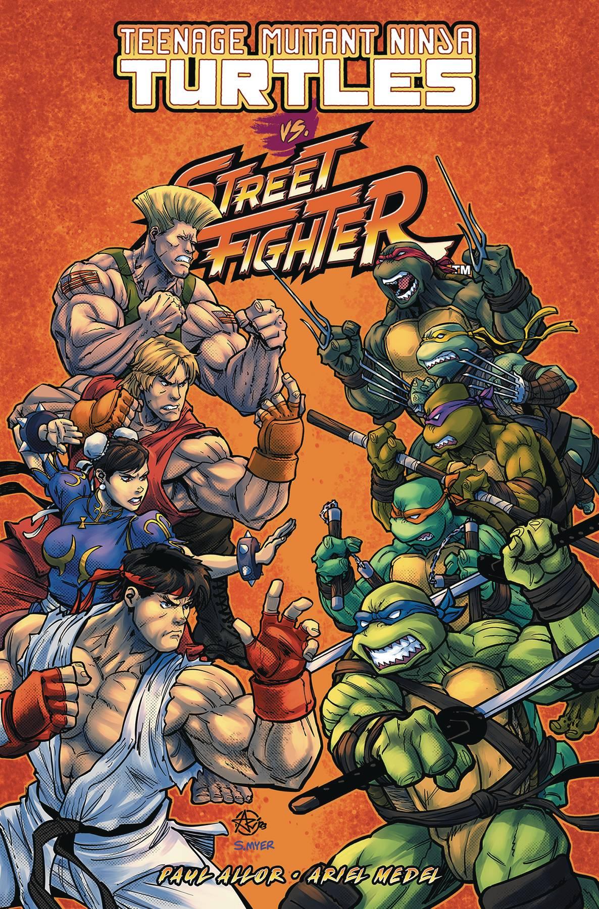 TEENAGE MUTANT NINJA TURTLES VS STREET FIGHTER TP - Kings Comics