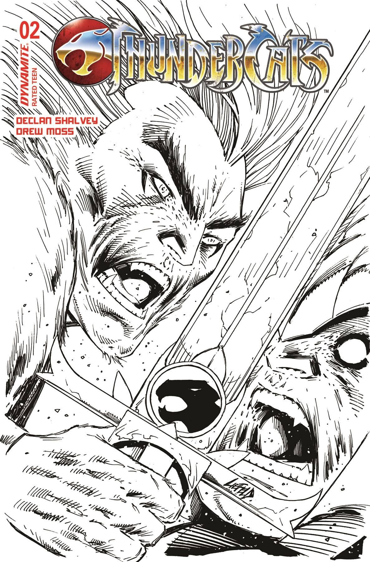 THUNDERCATS VOL 3 (2024) #2 CVR ZB 10 COPY FOC INCV ROB LIEFELD B&W VAR - Kings Comics
