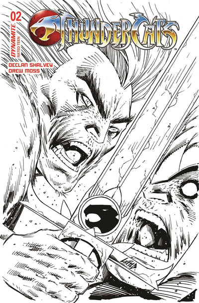 THUNDERCATS (2024) #2 CVR ZB 10 COPY FOC INCV ROB LIEFELD B&W VAR