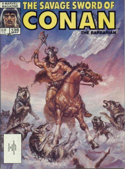 SAVAGE SWORD OF CONAN (1974) #136 (FN) - Kings Comics