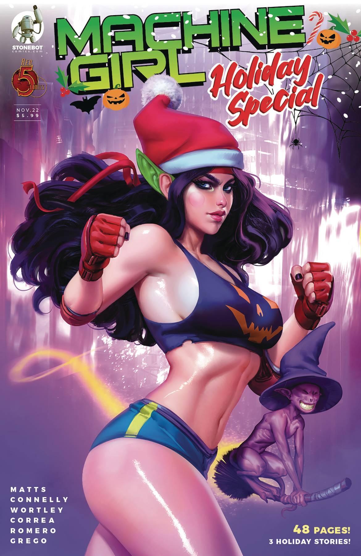 MACHINE GIRL HOLIDAY SPECIAL (2022) #1 CVR A NOOBOVICH - Kings Comics