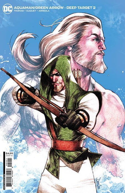 AQUAMAN GREEN ARROW DEEP TARGET #2 CVR B DAVI GO CARD STOCK VAR