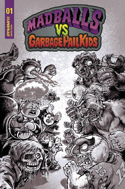 MADBALLS VS GARBAGE PAIL KIDS #1 CVR F 20 COPY INCV CROSBY B&W
