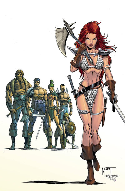 RED SONJA VOL 9 #8 CVR O 7 COPY FOC INCV LIEFELD HOMAGE MYC
