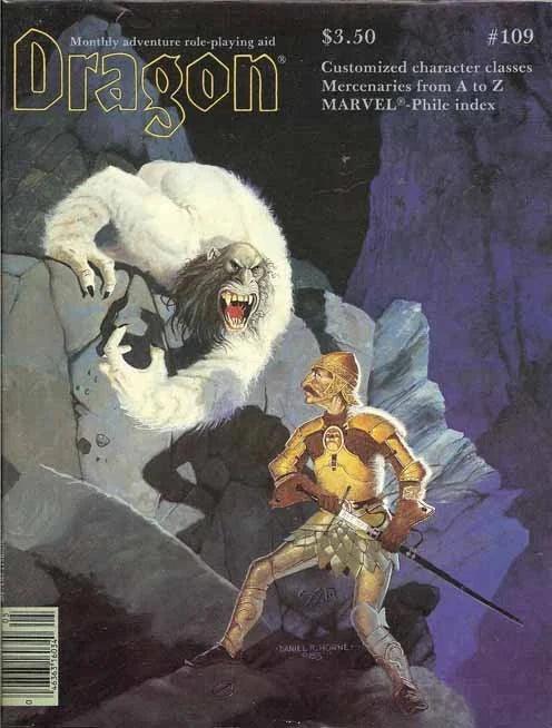 DRAGON MAGAZINE #109 - INCLUDES POSTER