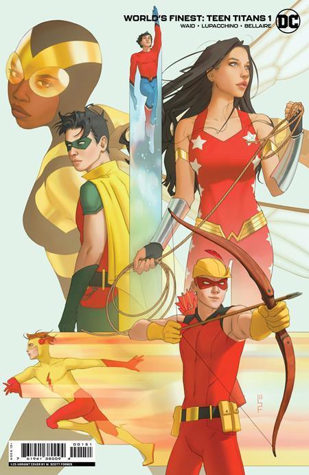 WORLDS FINEST TEEN TITANS (2023) #1 CVR F INC 1:25 W SCOTT FORBES CARD STOCK VAR