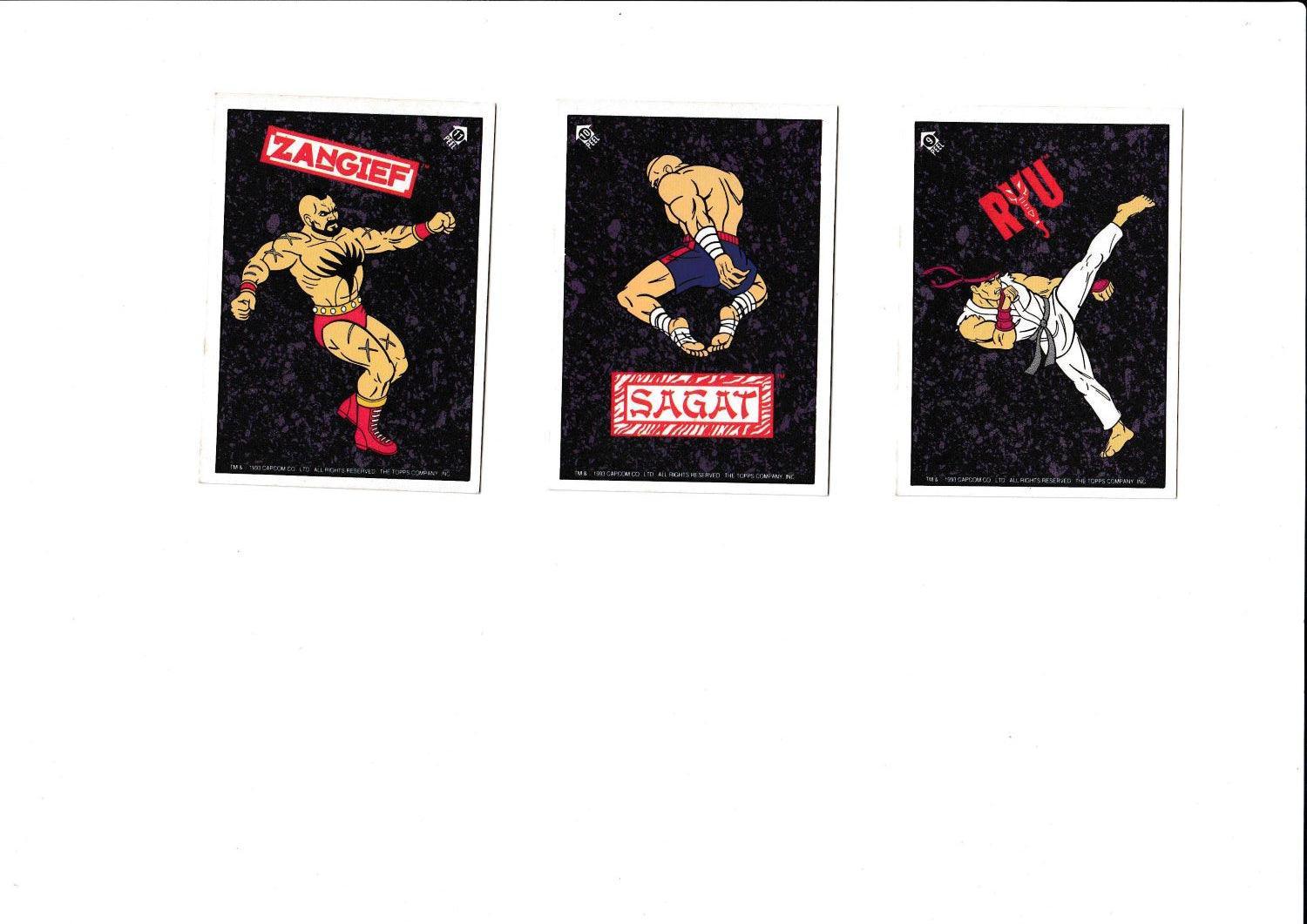 1993 TOPPS STREET FIGHTER II STICKER CARD SET - Kings Comics