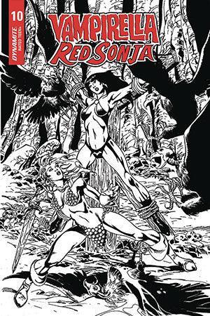 VAMPIRELLA RED SONJA #10 7 COPY CASTRO B&W FOC INCV
