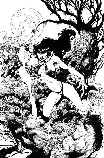 VAMPIRELLA VOL 8 #19 11 COPY CASTRO B&W VIRGIN FOC INCV