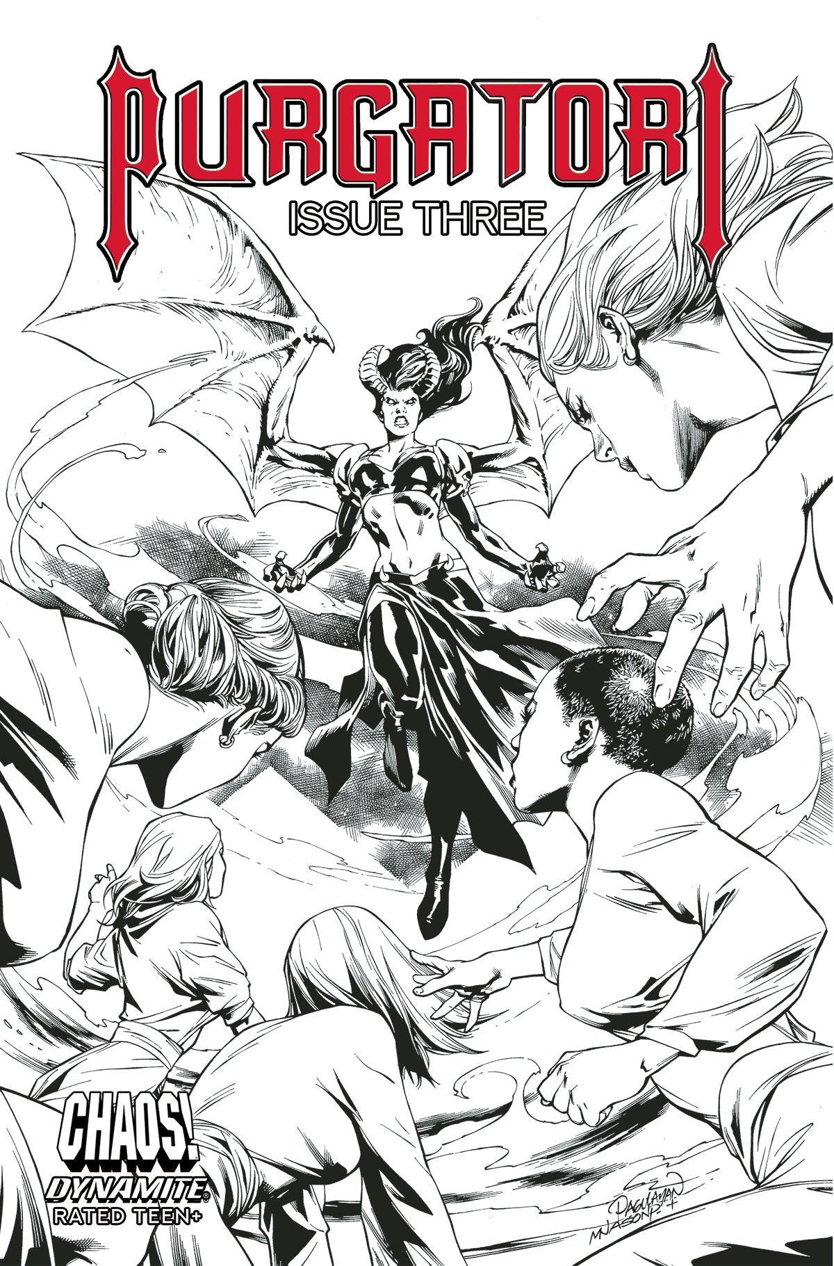 PURGATORI VOL 4 #3 CVR E 10 COPY INCV PAGULAYAN B&W - Kings Comics