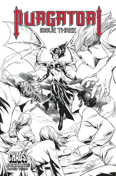 PURGATORI VOL 4 #3 CVR E 10 COPY INCV PAGULAYAN B&W