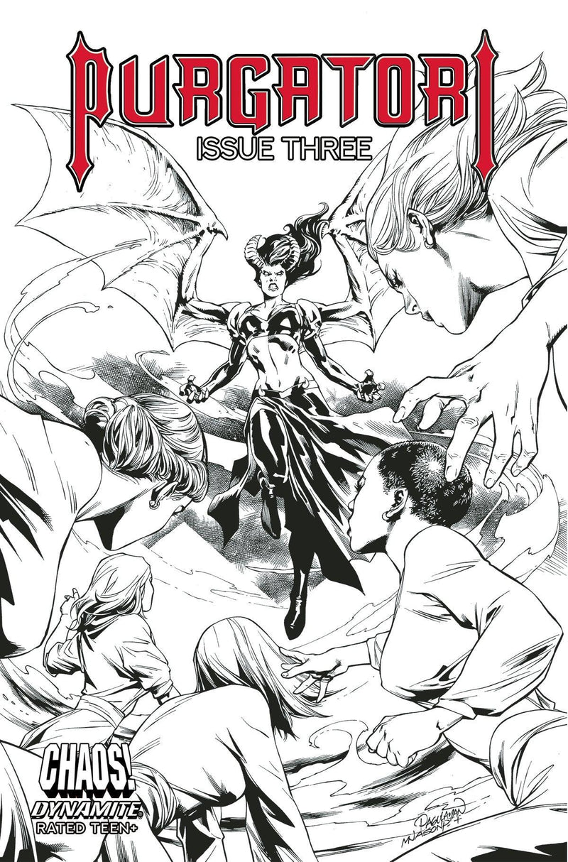 PURGATORI VOL 4 #3 CVR E 10 COPY INCV PAGULAYAN B&W