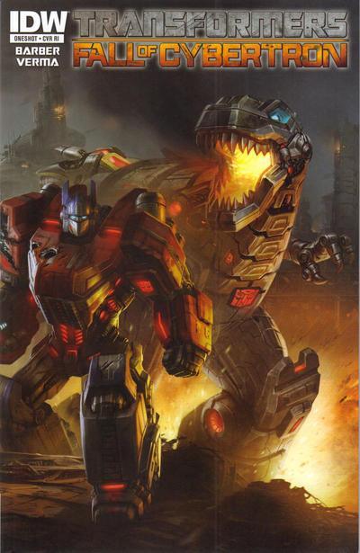TRANSFORMERS FALL OF CYBERTRON #1 CVR B