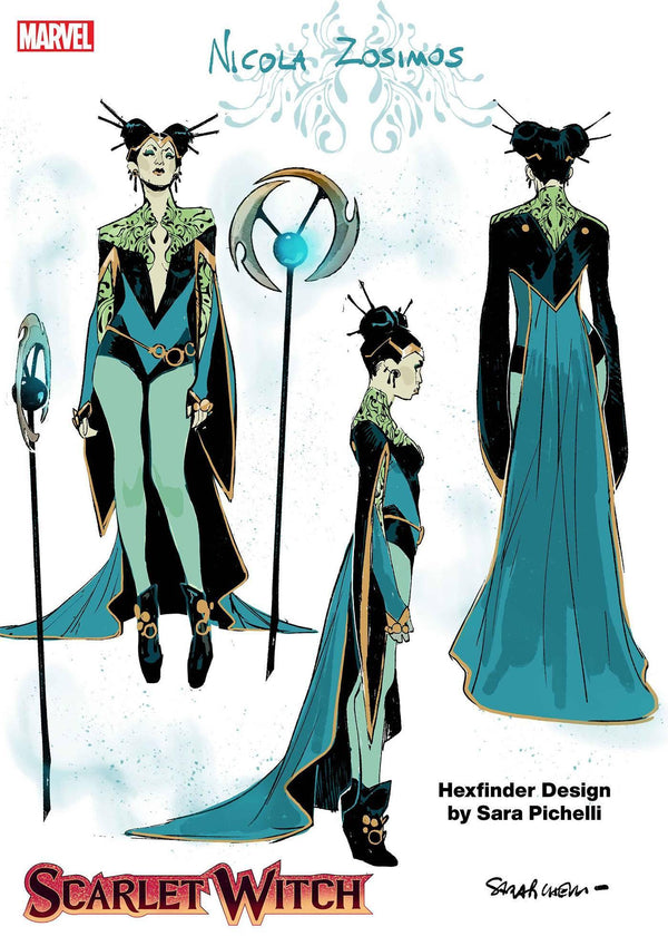 SCARLET WITCH (2023) #7 10 COPY INCV SARA PICHELLI DESIGN VAR
