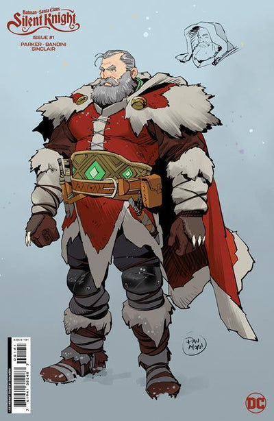 BATMAN SANTA CLAUS SILENT KNIGHT (2023) #1 CVR F INC 1:50 DAN MORA CARD STOCK VAR