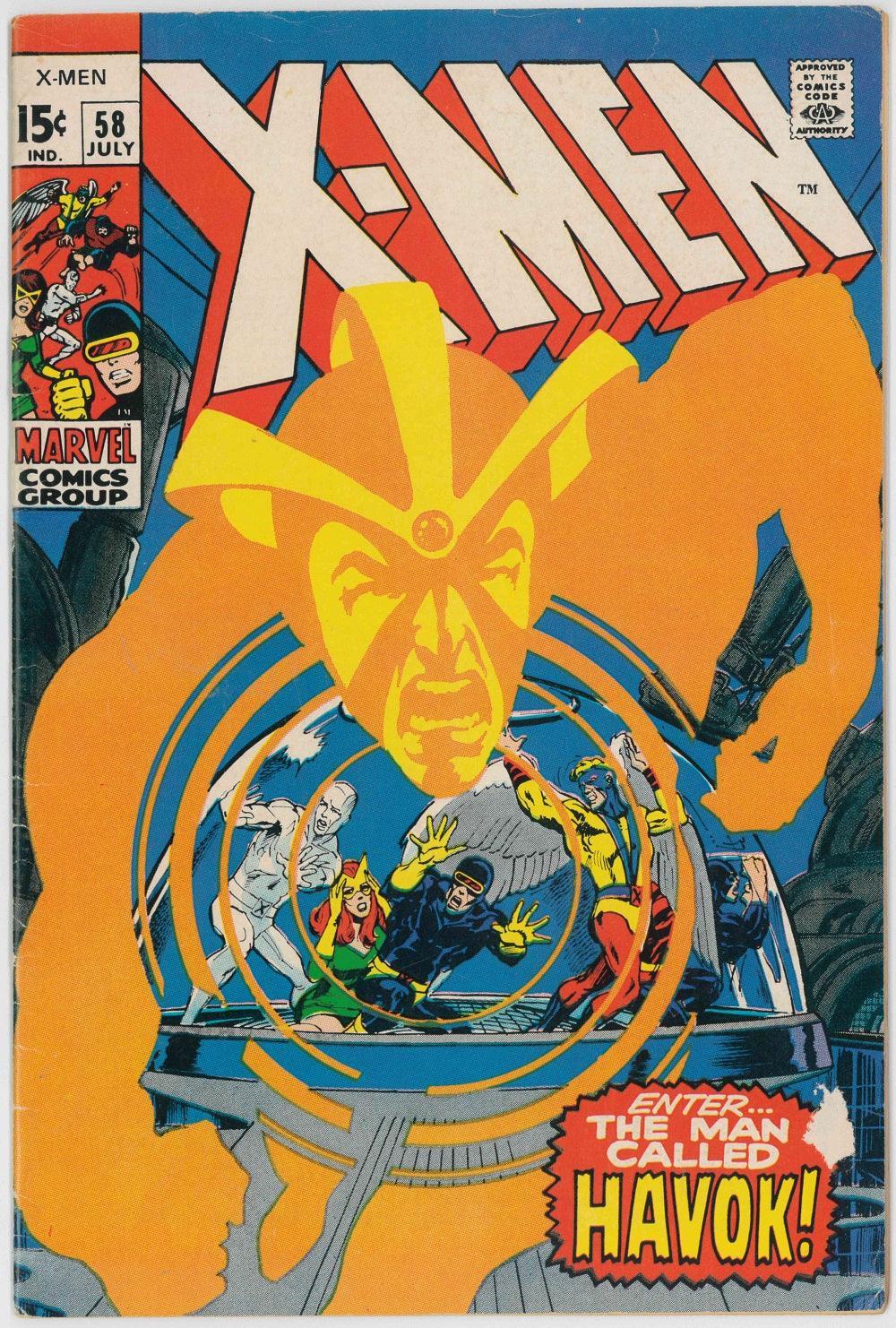 UNCANNY X-MEN (1963) #58 (FN) - FIRST APPEARANCE HAVOK - Kings Comics