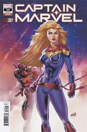 CAPTAIN MARVEL VOL 9 (2019) #30 LIEFELD DEADPOOL 30TH VAR