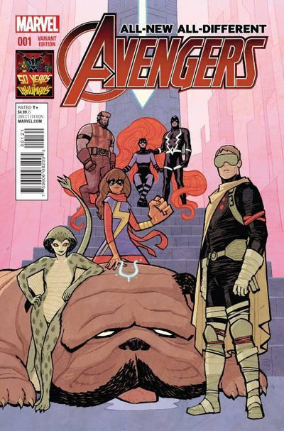 ALL NEW ALL DIFFERENT AVENGERS #1 1:50 INHUMAN 50TH ANNV VAR