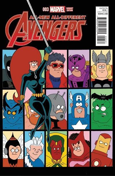 ALL NEW ALL DIFFERENT AVENGERS #3 HEMBECK VAR
