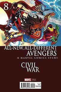 ALL NEW ALL DIFFERENT AVENGERS #8 LAND CIVIL WAR VAR ASO - Kings Comics