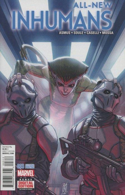 ALL NEW INHUMANS #3 CASELLI 2ND PTG VAR