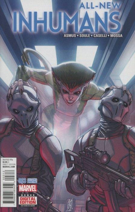 ALL NEW INHUMANS #3 CASELLI 2ND PTG VAR