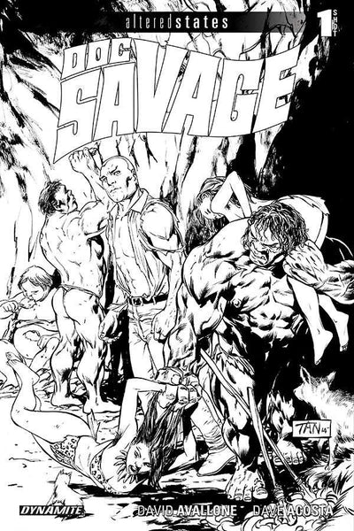 ALTERED STATES DOC SAVAGE #1 10 COPY TAN B&W INCV
