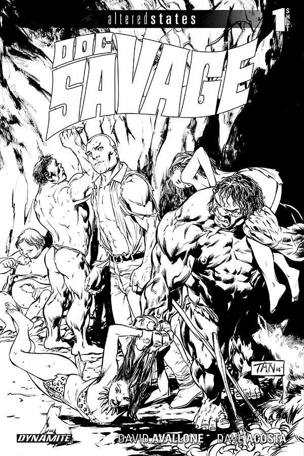 ALTERED STATES DOC SAVAGE #1 10 COPY TAN B&W INCV