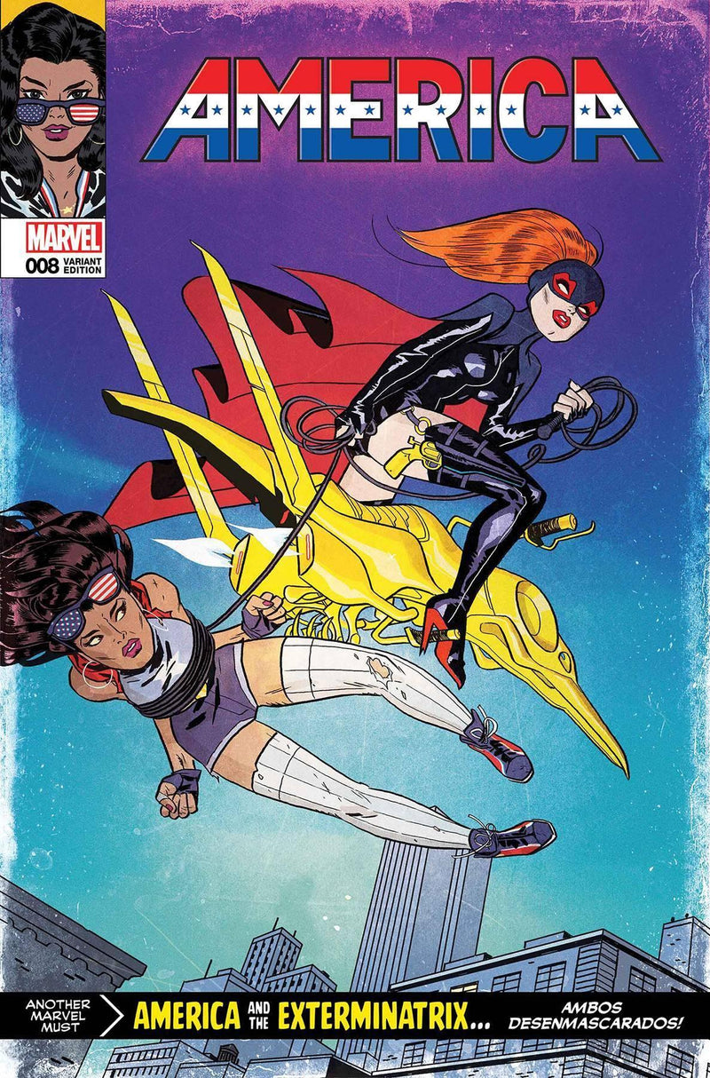 AMERICA (2017) #8 CALDWELL LH VAR (AMERICA CHAVEZ) LEG (LENTICULAR COVER)