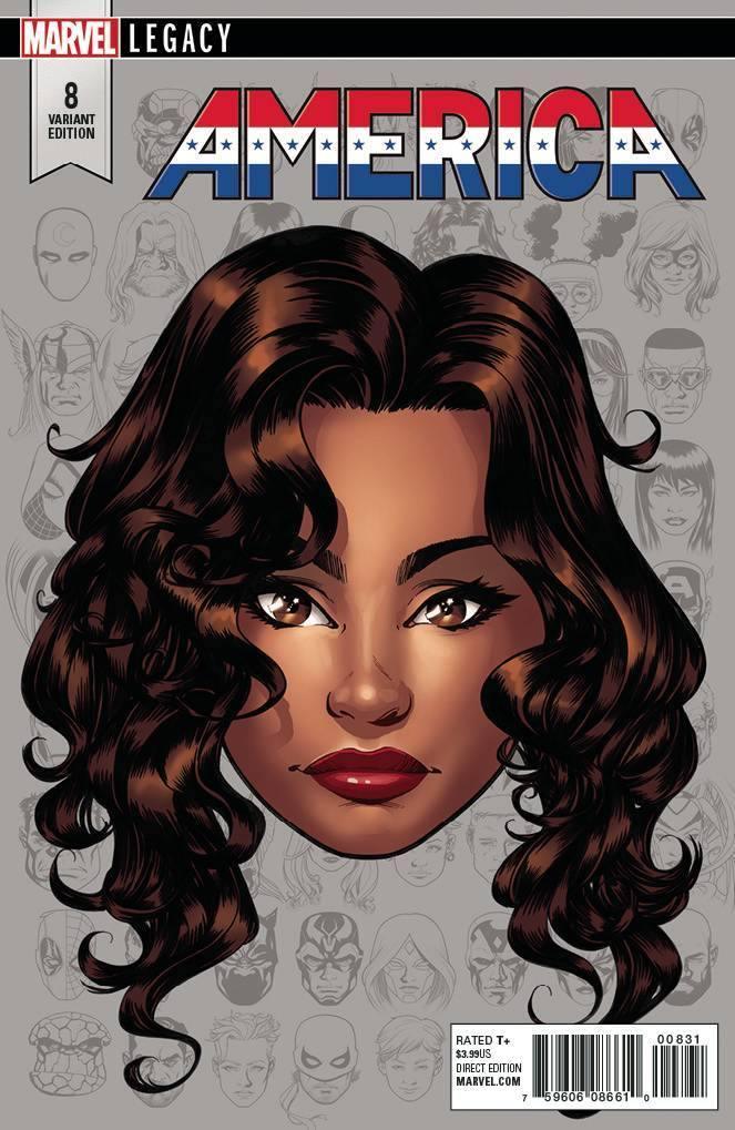 AMERICA #8 MCKONE LEGACY HEADSHOT VAR (AMERICA CHAVEZ) LEG