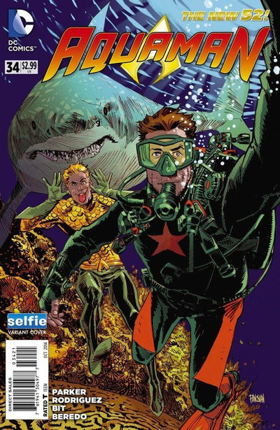 AQUAMAN VOL 5 #34 DCU SELFIE VAR ED