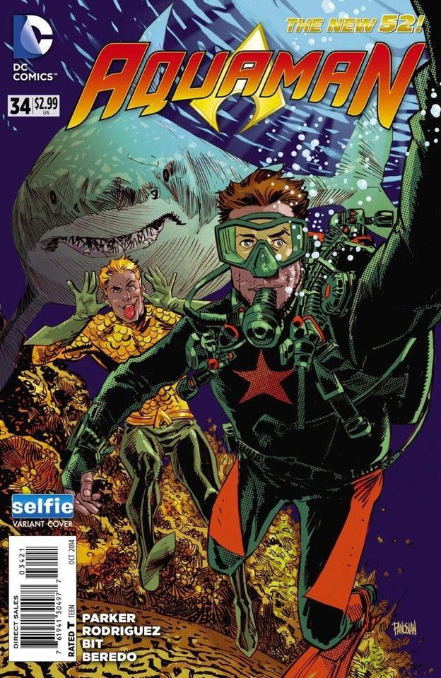 AQUAMAN VOL 5 #34 DCU SELFIE VAR ED