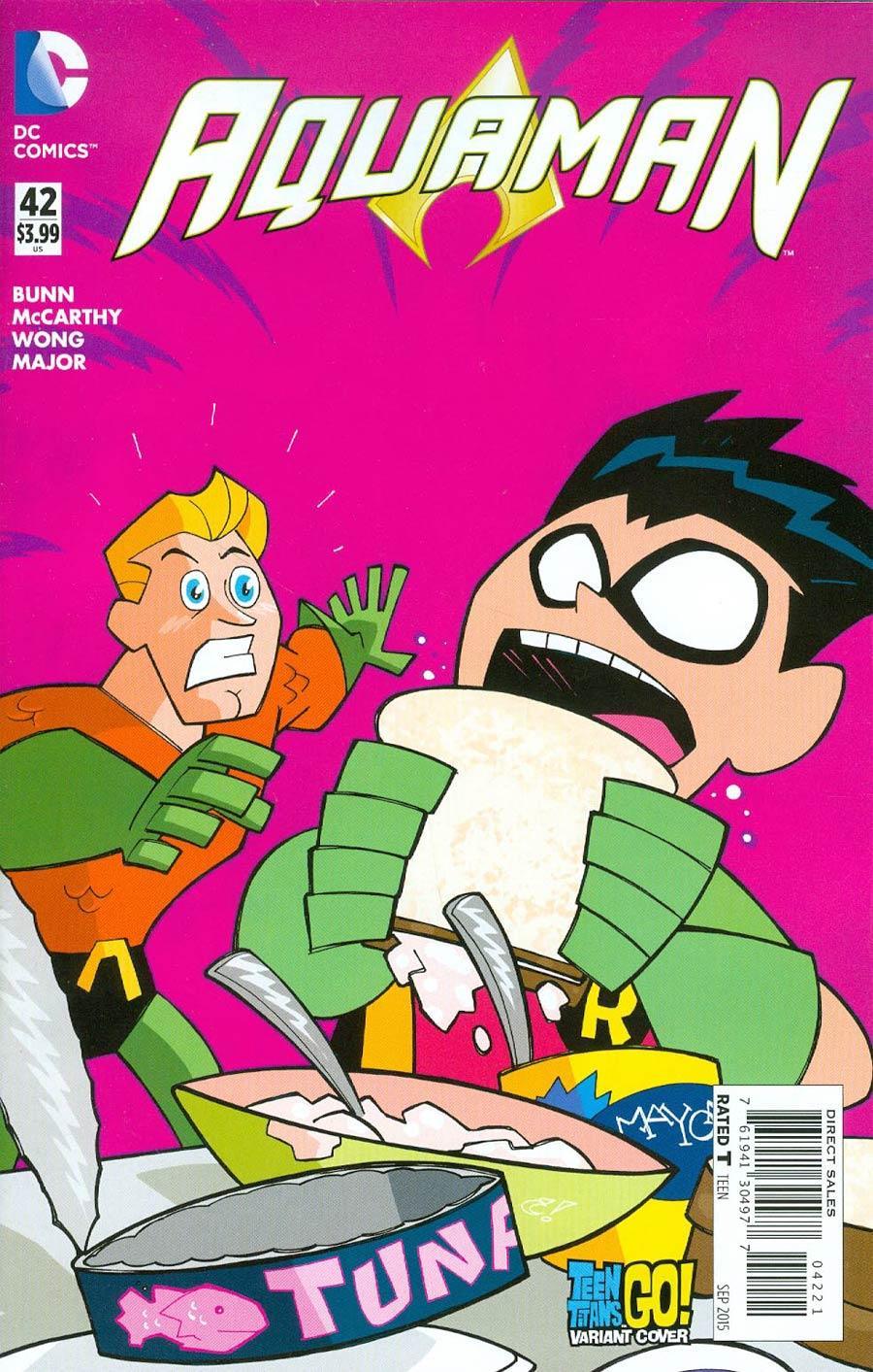 AQUAMAN VOL 5 #42 TEEN TITANS GO VAR ED - Kings Comics
