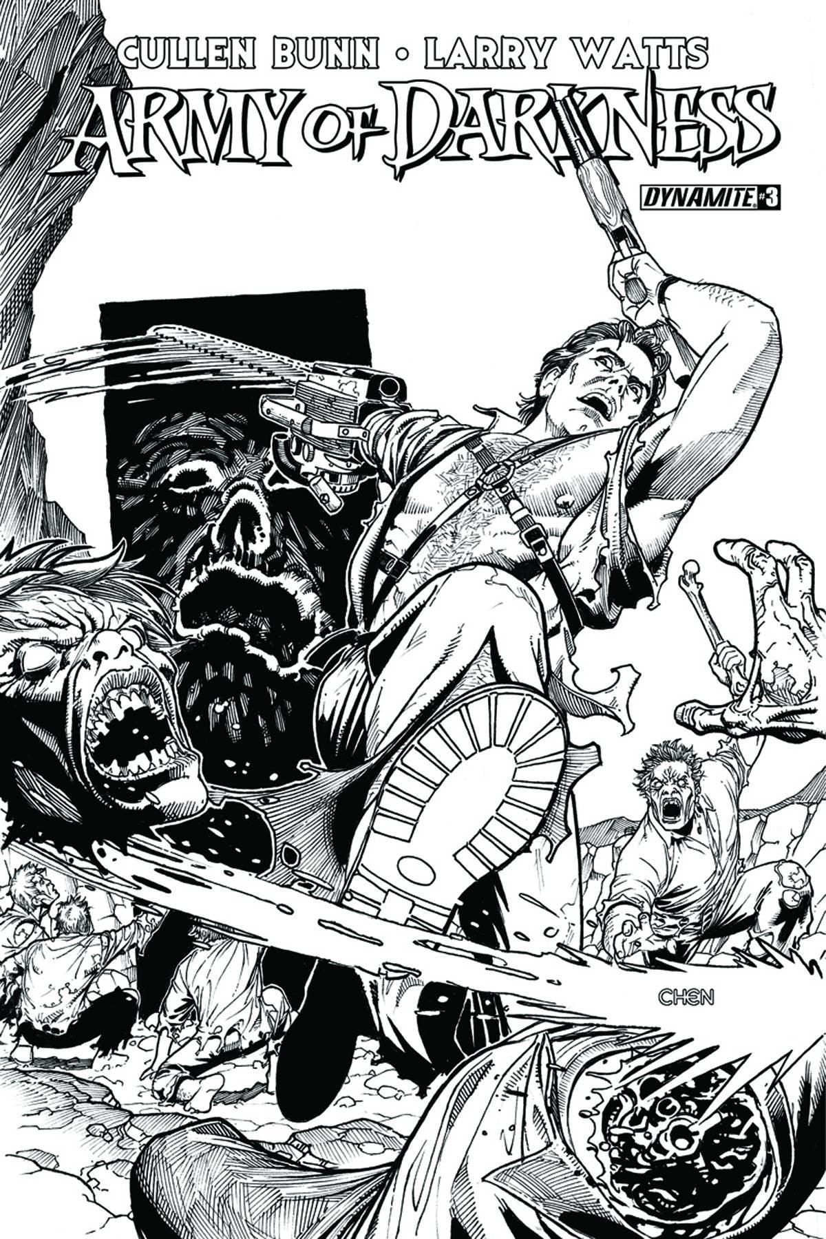 ARMY OF DARKNESS VOL 4 #3 15 COPY CHEN B&W INCV - Kings Comics