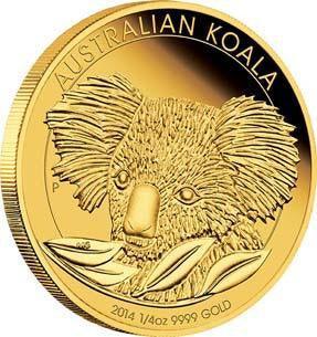 AUSTRALIAN KOALA 2014 1/4OZ GOLD PROOF COIN - Kings Comics