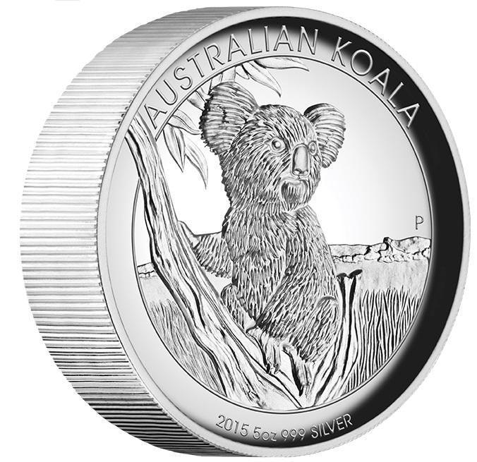 AUSTRALIAN KOALA 2015 5 oz SILVER PROOF HIGH RELIEF COIN - Kings Comics