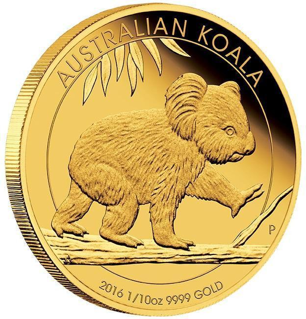 AUSTRALIAN KOALA 2016 1/10 oz GOLD PROOF COIN - Kings Comics