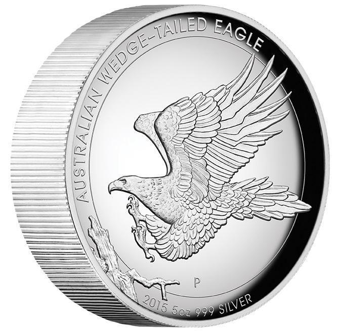 AUSTRALIAN WEDGE-TAILED EAGLE 2015 5OZ SILVER PROOF HIGH RELIEF COIN - Kings Comics