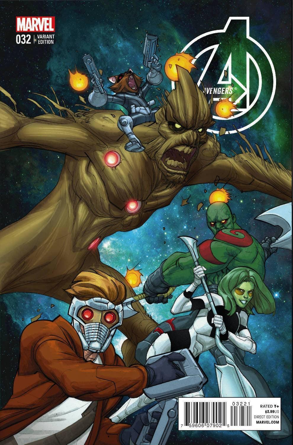 AVENGERS VOL 5 #32 GOTG FERRY VAR SIN - Kings Comics