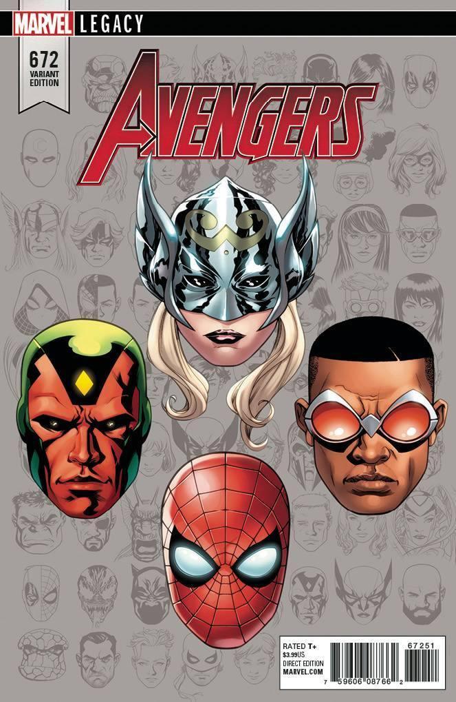 AVENGERS VOL 6 #672 MCKONE LEGACY HEADSHOT VAR LEG