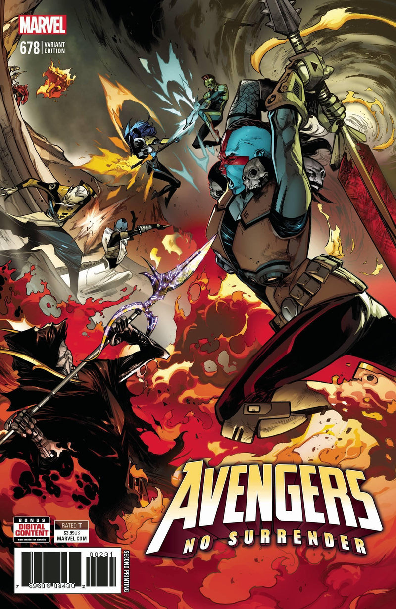 AVENGERS VOL 6 #678 2ND PTG BROOKS VAR LEG