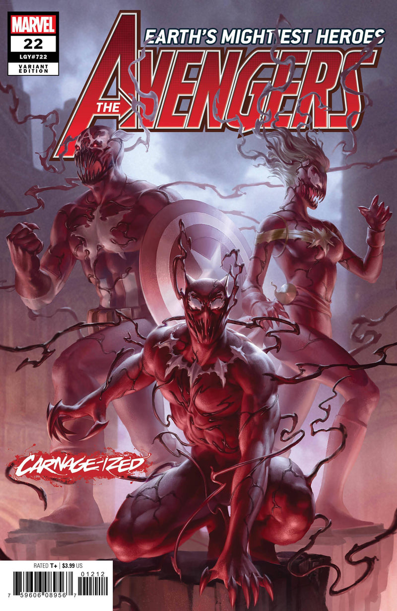 AVENGERS VOL 7 #22 JUNGGEUN YOON CARNAGE-IZED VAR